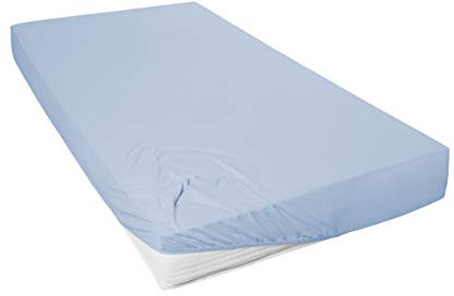 Primera Mako-Feinjersey Jersey-Spannbetttuch, Blue Sky, 140x200-160x200 cm