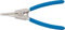 BGS 450-3 | Pinza ad anelli elastici | diritta | per anelli elastici esterni | 150 mm | pinza seeger | antiscivolo