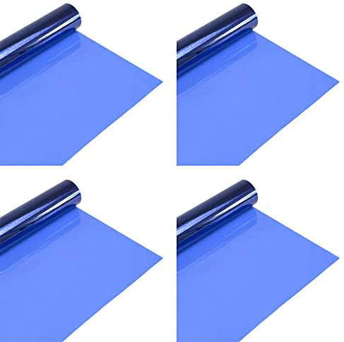 Selens 4Pcs 40x50cm Lighting Gels Filter Blue Color Correction 1/2 CTB Transparent Light Sheet Overlays for 800W Red Head Light Flash Strobe Photography Photo Studio Camera LED Video Stage