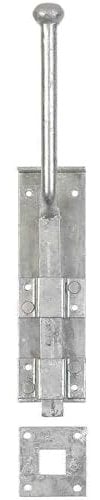 Hardware Solutions - Monkey Tail Gate Bolt - Galvanised - For Securing Heavier Doors & Gates - 304mm - Pack 1 - Interior/Exterior Use