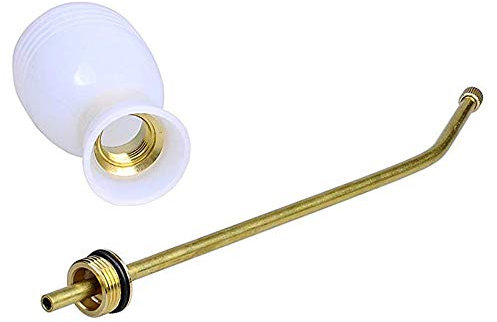 TopHomer Pest Control Bulb Duster Sprayer Pesticide Powder Duster with Longer Lance for Bugs & Pests Garden White/Blue