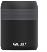 KAMBUKKA Lunch Box Hermétique Bento (600ml) - Chaud et Froid - Couvercle Spécial pour Réduire la Pression à l'Intérieur de la Boîte Repas - Modèle BORA Matte Black