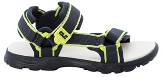 Jack Wolfskin Mixte Enfant SEVEN SEAS 3 K Sandale, Bleu Lime, 36 EU