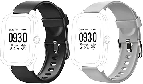 BBZ 19mm Ersatzarmband für Popglory,Blackview,Letsfit,UMIDIGI,LETSCOM,BYTTRON,Willful ID205,ID205L,ID205S,ID205U,ID205G,SW025,SW023,SW021,SW020,TE021,TE020,YM023,YM021 /YM020