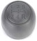 Yctze Schaltknauf, 5-Stufen Schaltknauf Handball 71775051 Schaltknauf Handball Ersatz für FIAT 500 500C PANDA 169 2003-2012