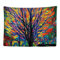 Ulticool - Arbre Oiseau Lumière Psychédélique Nature - Tapisserie murale - 200x150 cm - Grande tapisserie - Poster Décoration - Accessoires Hippie Bohemian - Toile - Peinture