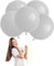 Luftballons Pastell Grau Groß 45cm/18 Zoll,5 Stück Macaron Grau Riesen Luftballons XXL Runde Helium Ballons,HellGrau Latex Luftballon Partyballons für Geburtstag,Hochzeit,Brautdusche,Babyparty Dekor