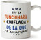 MUGFFINS Tazas para FUNCIONARIA mujer - En Español - Todos te advirtieron - 11 oz / 330 ml - Regalo original y divertido