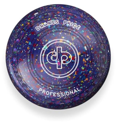 Drakes Pride Professional Bowls - Purple Harlequin, Gripped, Size 2, Heavy