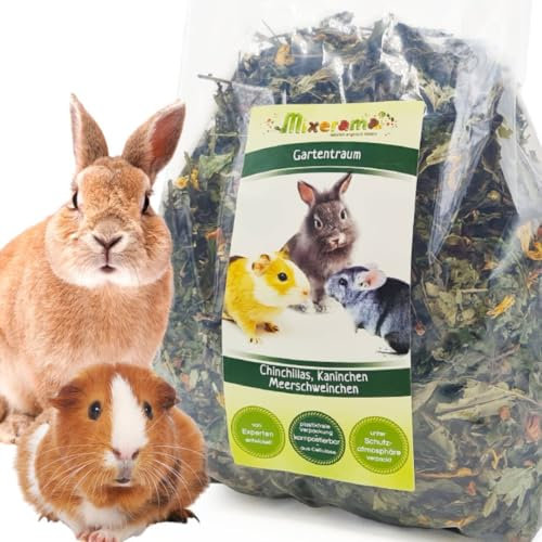 Mixerama Gartentraum - getreidefreies Kaninchenfutter Chinchillafutter Meerschweinchenfutter Degufutter ohne Pellets