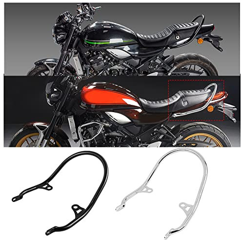 Neue Z900RS Beifahrersitz Hand Haltegriff Schiene Heckgriff Halterung Sozius Armlehne für Z900 RS Z 900 RS Z-900-RS 2018 2019 2020 2021 2022 2023 Motorrad Gepäckstütze hinten (Schwarz)