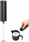 IraXpro Electric Milk Frother Handheld, Coffee Frother - 2 AA Battery Powered, for Coffee, Hot Chocolate, Cream (Black)
