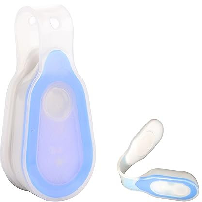 Clip Silicona Led Linterna, Linterna con Clip, Linterna Manos Libres, Linterna Frontal LED con Clip, 3 Modos de Luz, Luz Frontal Cabeza para Correr, Camping, Excursión para la Seguridad de Noche