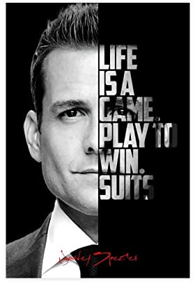 Harvey Specter Suits Leinwand-Poster, Schlafzimmer, Dekoration, Sport, Landschaft, Büro, Raumdekoration, Geschenk, ungerahmt, 30 x 45 cm