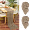 2 Stück Seihtuch Tischläufer Hellbraun,90 x 300 cm Braun Rustikaler Gaze Stoff Boho Tischläufer Käsetuch Cheesecloth Tischläufer Hochzeit Tischdecke für Hochzeitsfeier Brautparty Tischdekoration