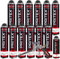 PRITEX - WDVS Klebeschaum Mega Set 12 x 750 ml inkl. Schaumpistole und Reiniger zum Isolieren, Fixieren & Befestigen /// Bauschaum Dämmstoffkleber mit sehr guter Haftung