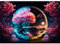 DAERLE Paysage au clair de lune Peinture Diamant, Diamond Painting 5D Complet Adulte, Nature Yin et Yang Diamant Kits, Diamant Strass Point de Croix Cristal Painting pour Murale Décoration 40x30cm