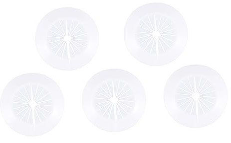 HEMOTON 5st Rohrabdeckung Verzierungen Baudekor Kühlkörper Toilettendekor Wasserrohr Zubehör Für Rohrverschraubungen Kühler Abdeckung Der Ablaufleitung Pipeline Rotieren Draussen Weiß Pp