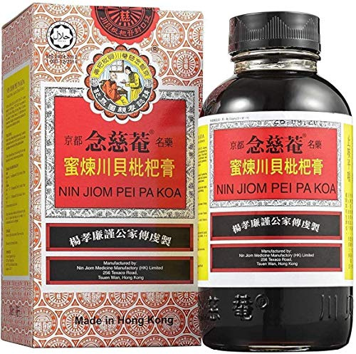 Nin Jiom Pei Pa Koa Natural Herbal Sore Throat Cough Syrup and Honey 300ml