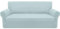Granbest Strecken Sofabezug 3 Sitzer Superweich Elasthan Sofaüberwurf für Hunde Haustier Couchbezug Möbelschutz mit Elastischen Boden (3 Sitzer, Azureblue)