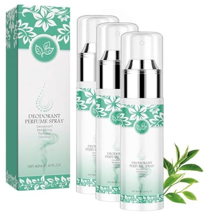 Green Tea Underarm Deodorant Spray, Natural Deodorant for Women and Men, Natural Grüner Tee Deo Spray, Deo gegen Starkes Schwitzen (3pcs)