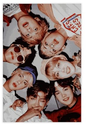 MOHTOY K-Pop BTS Poster auf Leinwand, Schlafzimmer, Dekoration, Sportlandschaft, Büro, Raumdekoration, Geschenk, ungerahmt, 30 x 45 cm