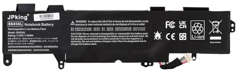 JPking 11,55V 50Wh SS03XL 933321-855 Batterie pour HP EliteBook 730 735 740 745 830 840 846 G5,EliteBook 735 745 830 840 G6,ZBook 14U G5 G6 932823-421 933321-852 932823-1C1 HSTNN-LB8G Battery