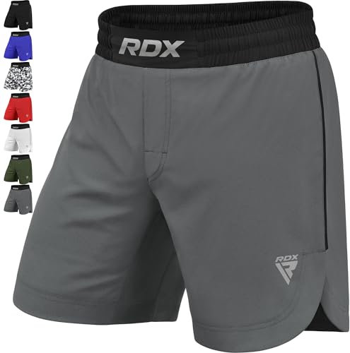 RDX MMA Short pour d'Entraînement et Kick Boxe - Parfait Grappling, Sparring, Arts Martiaux, Cage Fight - Shorts pour BJJ, Muay Thai, Fitness Musculation et Sports de Combat
