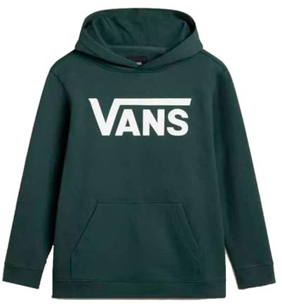Vans Classic Po-B Felpa con Cappuccio, Green, 10-12 Years Unisex-Bambini