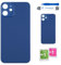 Globalstock Vitre arrière de Cache Batterie pour iphone 12 Remplacement - Coque Cache Batterie Compatible Bleu + adhésif et Kit Outils
