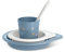 Suavinex, Vajilla para Bebés, Set de Platos de Aprendizaje, +6 Meses, Vajilla Infantil Apta Para Lavavajillas y Microondas. Incluye: Vaso + Plato Llano + Bol + Cuchara. Bears Azul