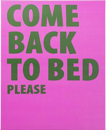 Kare Design Wandbild Come Back To Bed, Pink/Grün, Rechteckig, Gerahmt, Bilddruck, Abstrakte Kunst, Pop Art, Wandbild, Modernes Design, Schlafzimmer, Wohnzimmer, 50x40 cm (H/B)