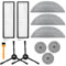 Kit de Pièces de Rechange Compatible avec roborock S8 MaxV Ultra–Comprend 2 Filtres HEPA,2 Brosses Latérales,3 Lingettes de Nettoyage,3 Lingettes Rondes, 1 Brosse