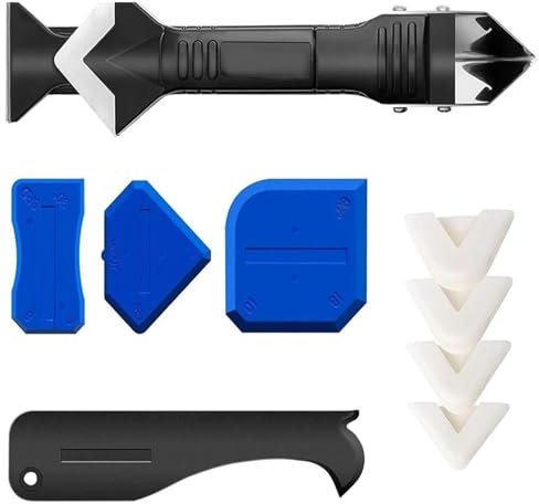 DOETYD 9 PCS Silicone Remover Tools for Caulking, Grout & Finishing - Kitchen & Bathroom