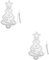 OSALADI 2 Stk Ornamente Leuchtreklame im Freien Krippendekor Weihnachtsbaum beleuchten 3D-Weihnachtsbaumlicht weihnachtsdeko lampe schreibtisch LED-Licht leichte Verzierung Acryl Colorful