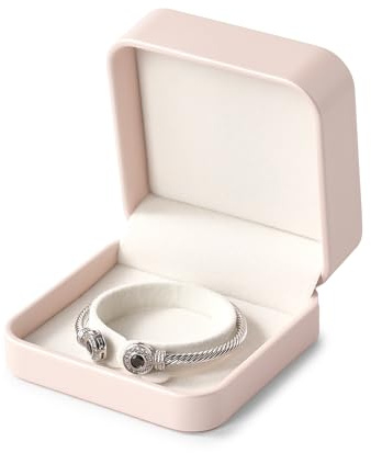 Oirlv Pink Bracelet Bangle Storage Box for Birthday Anniversary Valentine's | Ideal for Christmas, Birthdays, Soft Inner and Scratch Resistant, for Travel and Home Protection Bracelet