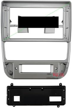 THOQUP Marco de Radio Marco de Radio de Coche de 9 Pulgadas Compatible con Peugeot 406 1995-2005, Kit de Panel, instalación de Consola, Adaptador GPS con Bisel de Audio Conveniente(Silver Frame)