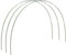 Cerchi per serre per aiuole rialzate e tunnel da giardino, in fibra di vetro antiruggine, per coperture di file, tunnel di coltivazione, serre a cerchio per casa, include 12 morsetti (cerchi per serra