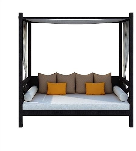 Generisch Outdoor-Schaukelstuhl, Liegebett, Outdoor-Freizeit-Liegestuhl, Innenhof-Gartenbett, Urlaubs-Liegebett, Schlafsofa für Terrasse, Schlafzimmer, Garten und Balkon