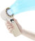 GKT Handheld Fan, Speed(1-100) Adjustable Turbo Mini Portable Fan, Cooling Fan, 5000mAh USB Rechargeable Hand held Fans, Foldable, Digital Display, Suitable for Travel/Home/Office/Camping (White)