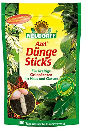 Neudorff Bâtonnets d'engrais à base d'acétone pour plantes vertes - 40 pièces