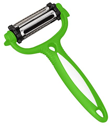 AEX Peeler for Kitchen 3 in 1 Potato Peelers Multifunction Vegetable Y Peeler Julienne Slicer (Green)