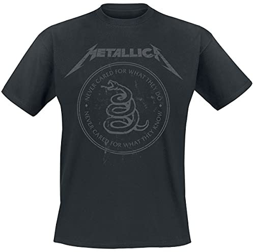 Metallica Snake Ring Tonal Unisex T-Shirt schwarz S 100% Baumwolle Band-Merch, Bands