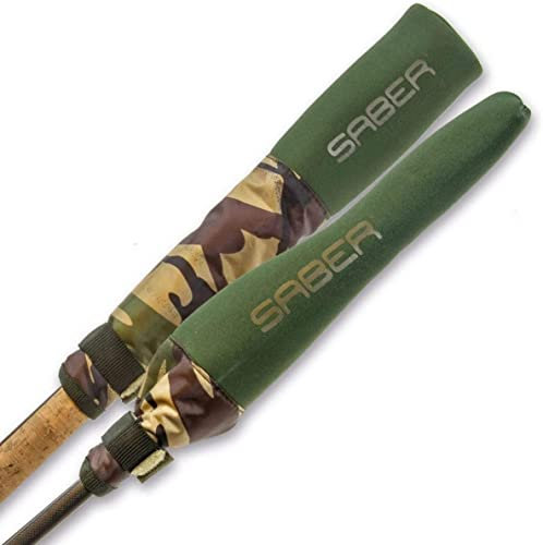 Saber - DPM Tip & Butt Protectors - Fishing Rod Holder - Velcro Fastening - Extra Protection - Fishing Rod Protector - Fishing Accessories - Suitable For All Rods