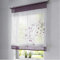SIMPVALE Raffrollo Vorhang, Lila 120x140 cm Voile Vorhänge Schaffen Sie Eine Gemütliche Innenatmosphäre, Exquisite Florale Muster Transparente Gardinen für Wohnungen, Schlafzimmer, Wohnzimmer, Küche