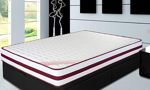 ECCOX - Viskoelastische Premium-Matratze, Höhe 17 cm, viskoelastisch + Supersoft der neuesten Generation, HR-Kern, geeignet für Gelenkbett, mittlere bis hohe Härte (90 x 200 cm)