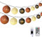 DeepDream Baumwollkugeln Lichterkette, 5M 20 LED Dimmbar Cotton Ball Lichterkette, LED Kugeln Lichterkette Innen mit Fernbedienung und Timer für Kinderzimmer Weihnachten Hochzeit Party (Braun)