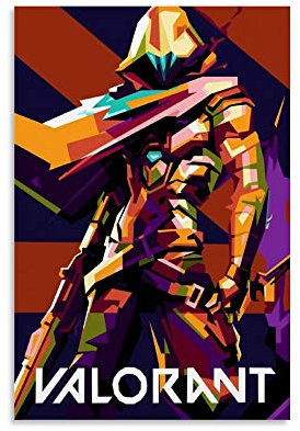 WUSOP Valorant Poster dekorative Malerei Leinwand Wandkunst Wohnzimmer Poster Schlafzimmer Malerei 12x18inch(30x45cm)