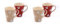 Cha Cult 2 X Becher Corazon Keramik, 2-fach sortiert 0,3 l = 4 Becher