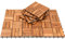 Sonnewelt - Piastrelle in legno di acacia, 5 m², 30 x 30 cm, per balconi, terrazze, portici e giardini, 55 pezzi
